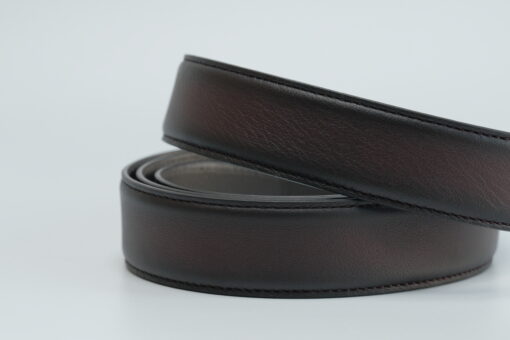 Thắt lưng Montblanc Mens Brown Leather Rectangular Pin Buckle Belt 123886 – 3cm