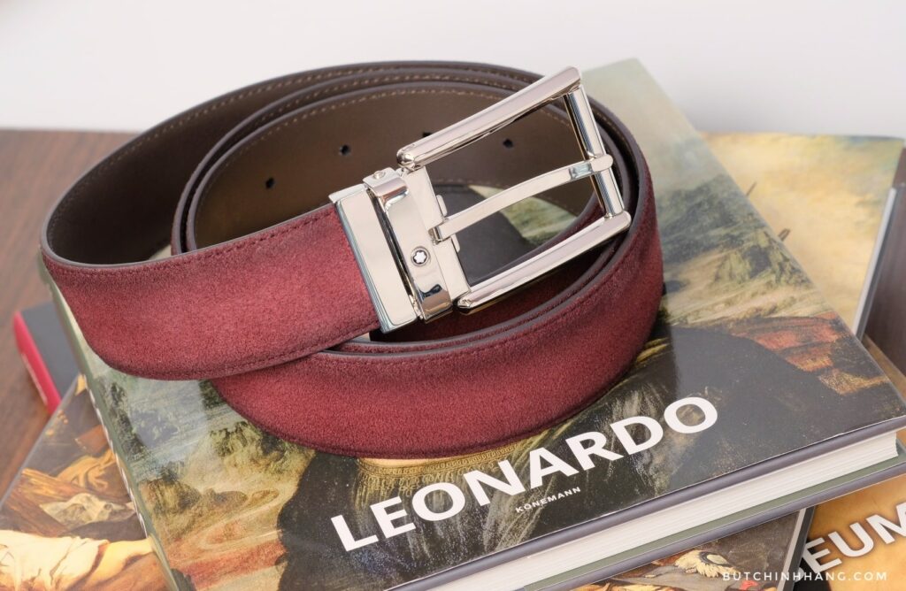 Belt Casual Line Burgundy 116723 - Mẫu Thắt Lưng Da Lộn Đến Từ Nước Ý - belt casual line burgundy 116723 mau that lung da lon den tu nuoc y