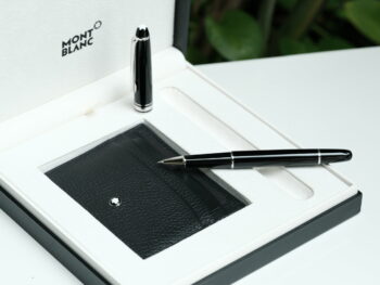 Bộ set bút Montblanc Meisterstuck Classique Platinum Rollerball Pen & pocket holder 6cc - bo set but montblanc meisterstuck classique platinum rollerball pen amp pocket holder 6cc 3 scaled