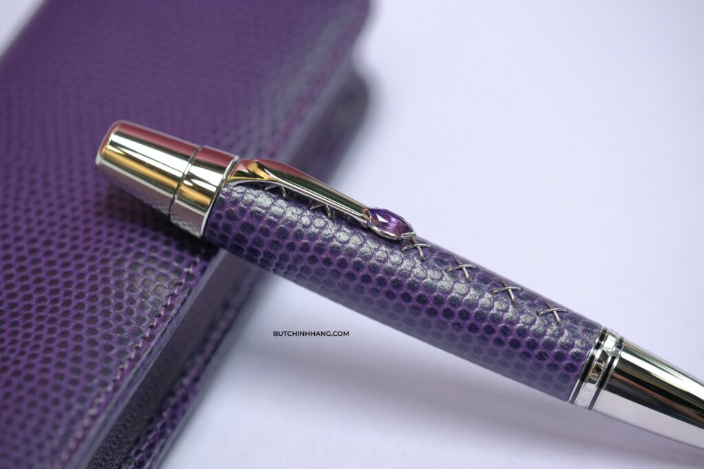 Bút Montblanc Boheme Jewels Amethyst - Màu tím mơ màng của viên đá thạch anh tím kỳ diệu - but montblanc boheme jewels amethyst mau tim mo mang cua vien da thach anh tim ky dieu 1