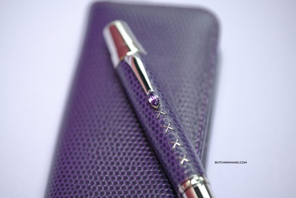 Bút Montblanc Boheme Jewels Amethyst - Màu tím mơ màng của viên đá thạch anh tím kỳ diệu - but montblanc boheme jewels amethyst mau tim mo mang cua vien da thach anh tim ky dieu 5