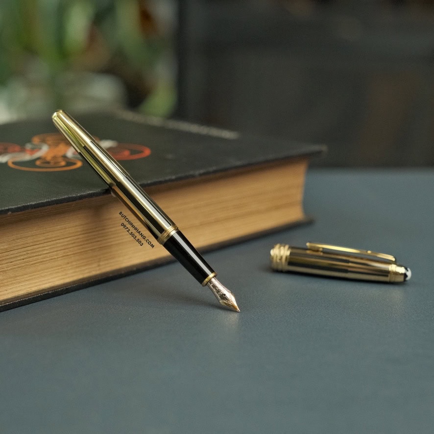 Bút Montblanc Meisterstuck Solitaire Gold & Black Fountain Pen 35979 - but montblanc meisterstuck solitaire gold amp black fountain pen 35979