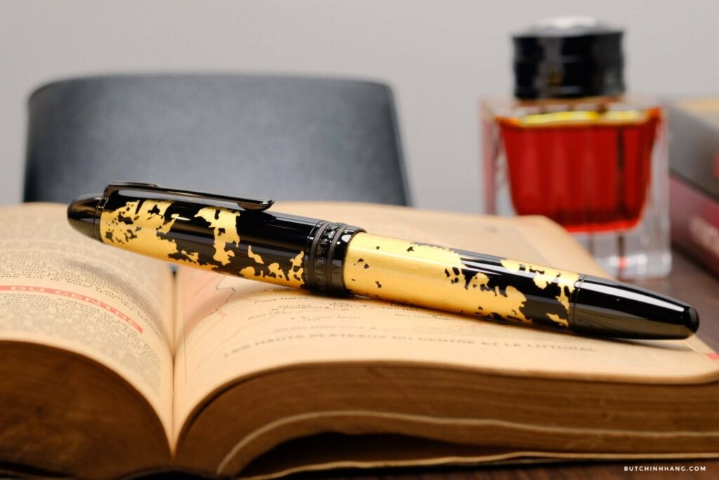 Meisterstuck Solitaire Calligraphy Gold Leaf - Special Luxury Gold-Plated Pen Version - meisterstuck solitaire calligraphy gold leaf special luxury gold-plated pen version