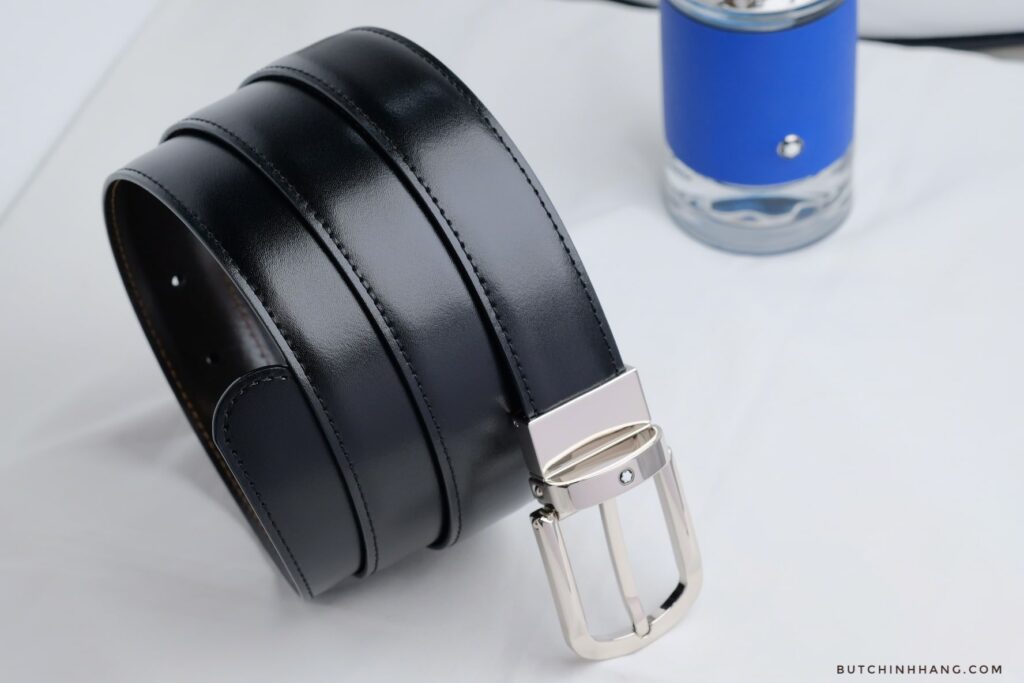 Montblanc Black Reversible Cut-to-Size Business Belt - Mẫu Thắt Lưng Đơn Giản Và Sang Trọng Đến Từ Montblanc - montblanc black reversible cut to size business belt mau that lung don gian va sang trong den tu montblanc 4