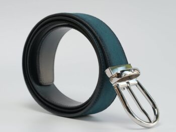 Thắt lưng Belt Casual Line Rounded Horseshoe Shiny Stain Steel Pin Buckle Sfumato Suede Pet Blue 118443 - 3,5cm - that lung belt casual line rect shiny pall pin buckle burgundy sfumato suede lt strap 116723 35cm 1 scaled