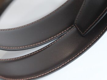 Thắt lưng Montblanc Casual Curved Horseshoe Reversibe Belt 114412 - Ảnh 5