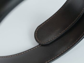 Thắt lưng Montblanc Classic Line Trapeze Buckle Reversible Black / Brown Leather Belt 109737  - 3cm - Ảnh 5