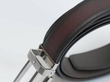Thắt lưng Montblanc Mens Brown Leather Rectangular Pin Buckle Belt 123886 - 3cm - that lung montblanc mens brown leather rectangular pin buckle belt 123886 3cm scaled