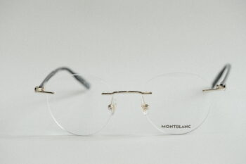 Gọng kính Montblanc Rimless Gold/black Eyeglasses MB0224O