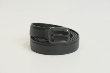 Thắt lưng nữ Belt Frame Pin Buckle Plain Leather Black 2.5cm 123902 Thắt lưng Montblanc 2