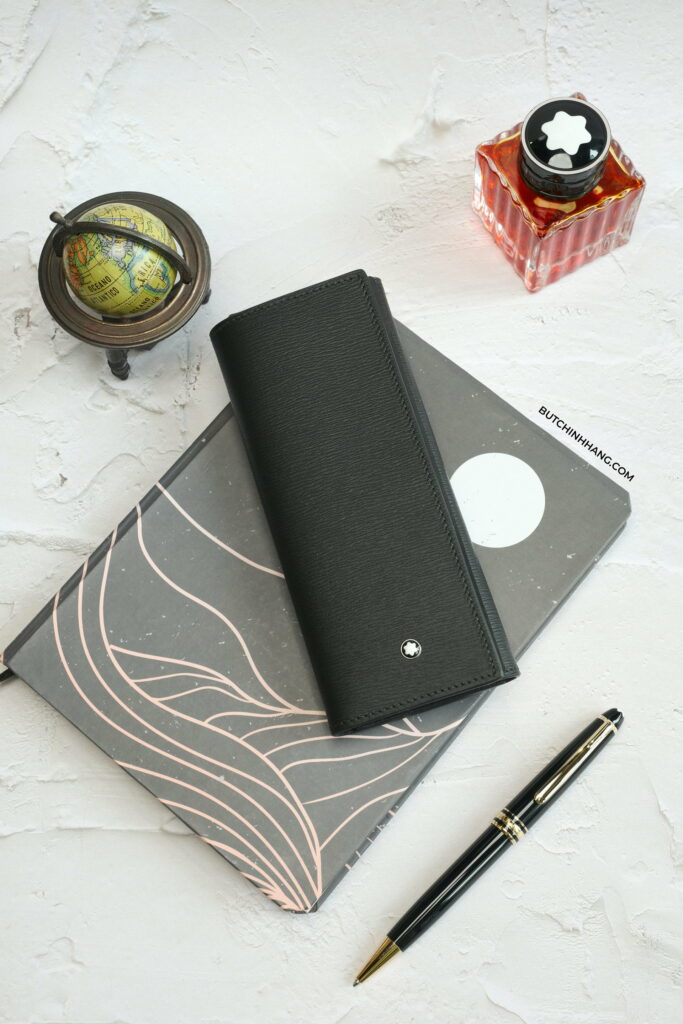 Bao da 2 bút Montblanc Leather Goods Meisterstuck 4810 Black, sản phẩm dành cho bộ sưu tập Montblanc của bạn - bao da 2 but montblanc leather goods meisterstuck 4810 black san pham danh cho bo suu tap montblanc cua ban