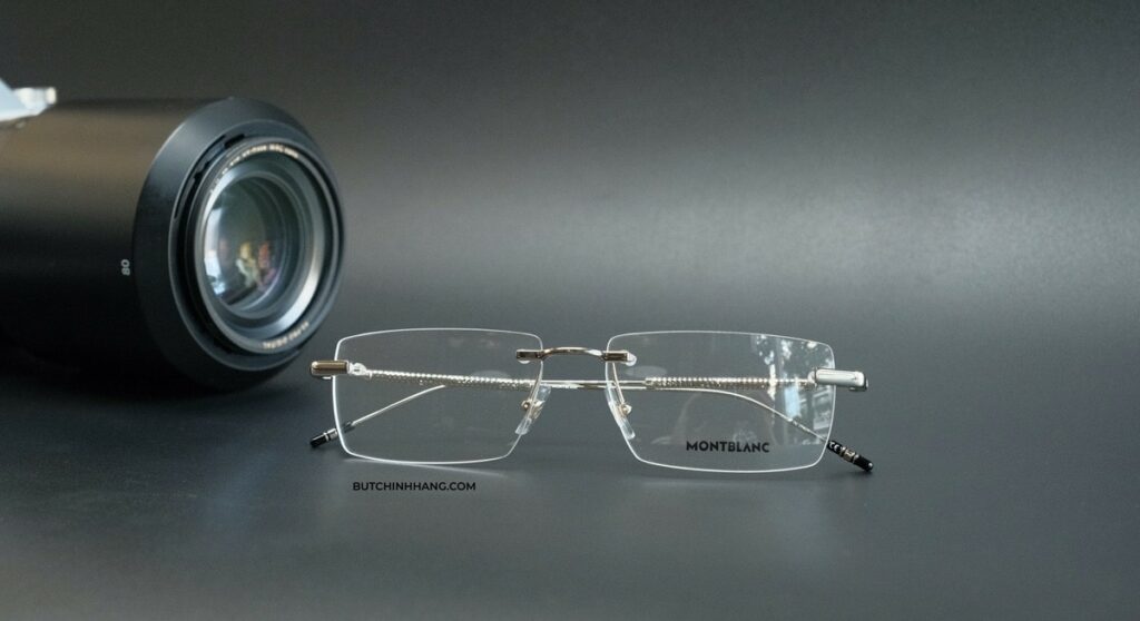 Gọng kính Montblanc Rimless Gold Plate - Đầy sự mới mẻ và hiện đại - gong kinh montblanc rimless gold plate day su moi me va hien dai