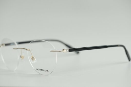 Gọng kính Montblanc Rimless Gold/black Eyeglasses MB0224O