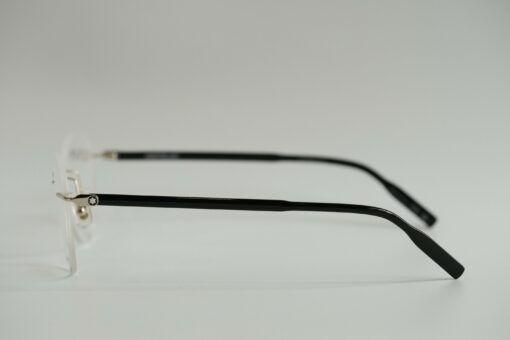 Gọng kính Montblanc Rimless Gold/black Eyeglasses MB0224O - Hình ảnh 6