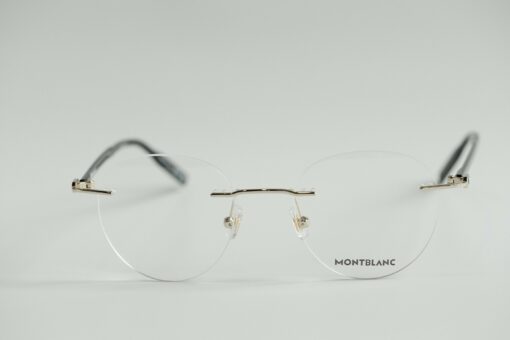 Gọng kính Montblanc Rimless Gold/black Eyeglasses MB0224O - Hình ảnh 2