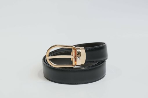 Thắt lưng Montblanc Classic Line Horseshoe Shiny Red Gold-Coated 111633 - 3cm