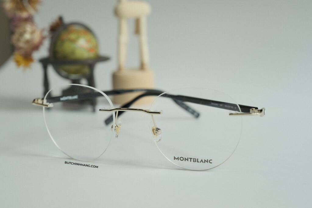 Gọng kính Montblanc Rimless Gold/black Eyeglasses - mẫu mắt kính mà bạn có thể theo bạn mỗi ngày 4131CE83 25D7 436D B2EF D124BE8BDC02 1 201 a
