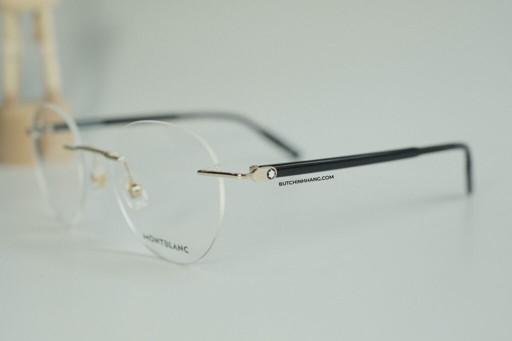 Gọng kính Montblanc Rimless Gold/black Eyeglasses - mẫu mắt kính mà bạn có thể theo bạn mỗi ngày 90044038 B4FA 45C8 94BB F65B134DB37F 1 201 a