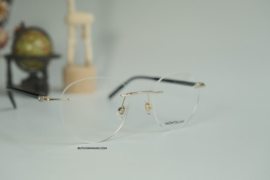 Gọng kính Montblanc Rimless Gold/black Eyeglasses - mẫu mắt kính mà bạn có thể theo bạn mỗi ngày D4B9BD59 74F6 47D1 93A6 593DABA4E828 1 201 a