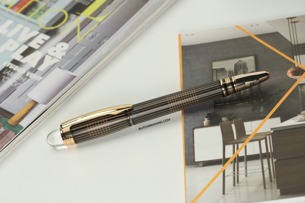 Mẫu bút máy hiện đại và sang trọng - Montblanc Starwalker Red Gold Metal Fountain Pen DSCF8402