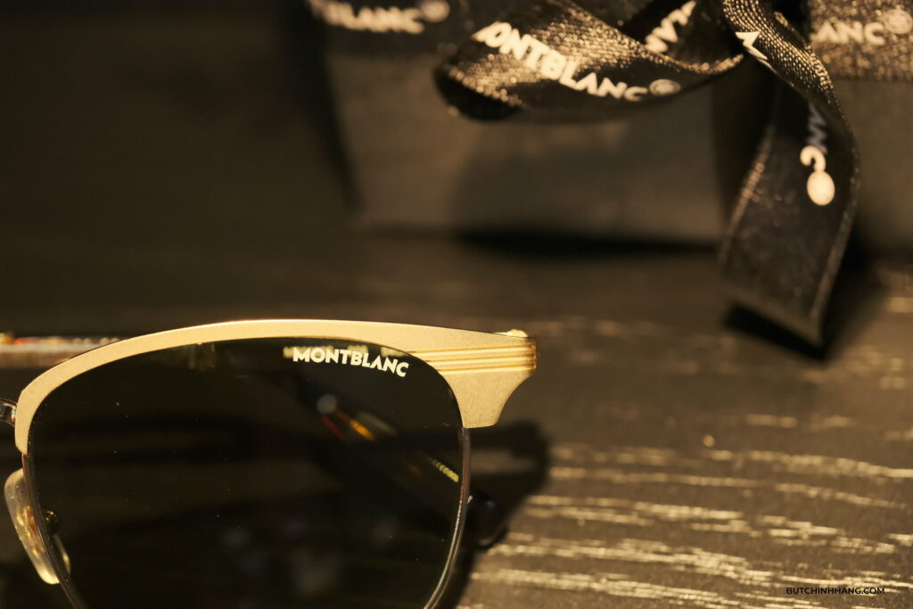 Kính mát Montblanc Retro Sunglasses Matte Gold/Havana - mẫu kính mát xen lẫn vintage và hiện đại - kinh mat montblanc retro sunglasses matte goldhavana mau kinh mat xen lan vintage va hien dai 2