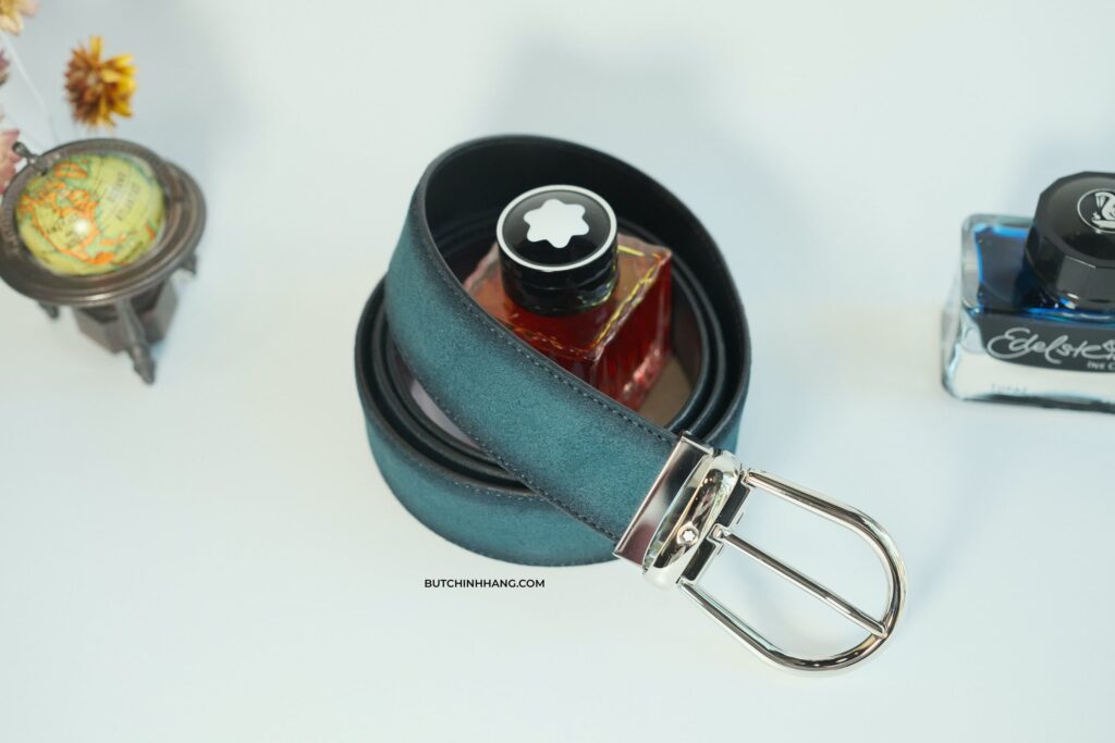 Màu xanh lam đặc biệt của mẫu thắt lưng Belt Casual Line Rounded Horseshoe Shiny Stain Steel Pin Buckle Sfumato Suede Pet Blue  - mau xanh lam dac biet cua mau that lung belt casual line rounded horseshoe shiny stain steel pin buckle sfumato suede pet blue