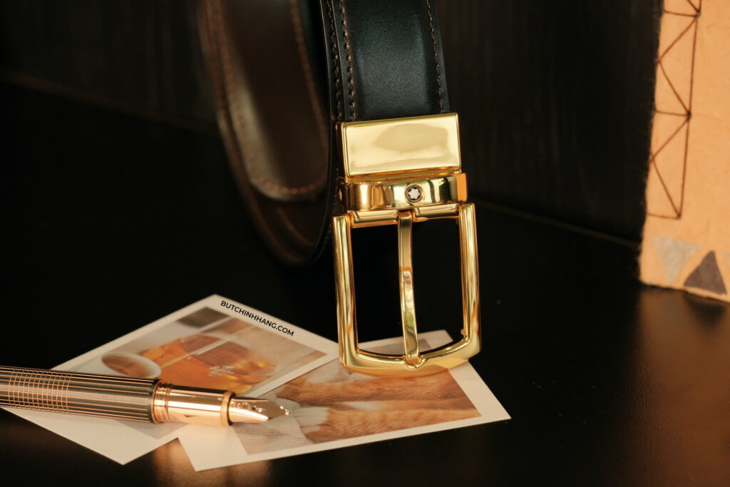 Montblanc Starwalker Red Gold Metal Fountain Pen and belt Montblanc Classic Line Reversible - montblanc starwalker red gold metal fountain pen and belt montblanc classic line reversible