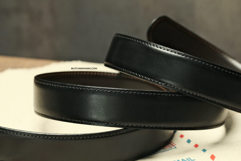 Montblanc Reversible Calfskin Leather Belt - Mẫu thắt lưng mặt vuông với sức hút mãnh liệt - DSCF9047