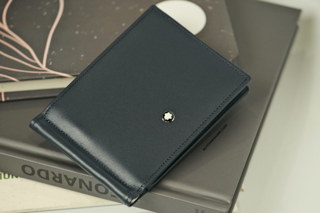 Ví kẹp kiền Montblanc Meisterstuck 6 CC Leather Wallet with Money Clip - Navy 114548 - DSCF9993 1024x683