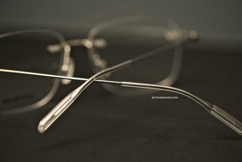 Mẫu gọng kính với vẻ ngoài hiện đại và cuốn hút - Montblanc Rimless Silver Eyeglasses 00750 - mau gong kinh voi ve ngoai hien dai va cuon hut montblanc rimless silver eyeglasses 751