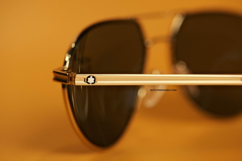 Montblanc Aviator Sunglasses MB714S 32Q Gold/Havana mẫu kính mát dành cho người sành điệu - montblanc aviator sunglasses mb714s 32q goldhavana mau kinh mat danh cho nguoi sanh dieu 2