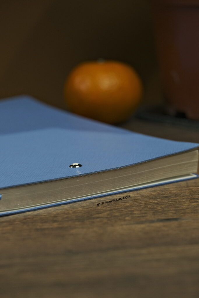 Chiếc sổ da màu xanh của Montblanc - Sản phẩm phù hợp để sánh đôi với những mẫu bút Montblanc của bạn  DSF0858
