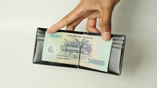 Ví kẹp kiền Montblanc Meisterstuck 6 CC Leather Wallet with Money Clip – Black 5525 Ví Montblanc 5