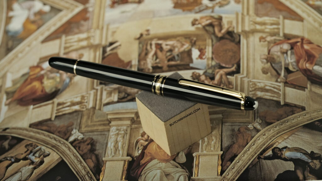 Bút Montblanc Meisterstuck Classique Gold Plated Rollerball Pen 12890 - DSF1858
