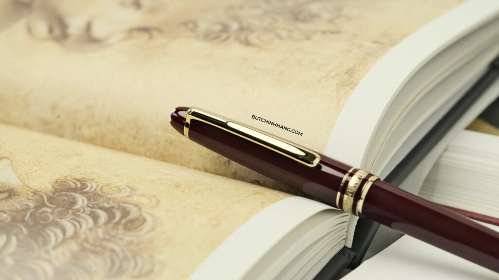 Burgundy - màu đỏ rượu vang cùng phiên bản bút Montblanc Meisterstuck Classique Burgundy Ballpoint Pen - burgundy mau do ruou vang cung phien ban but montblanc meisterstuck classique burgundy ballpoint pen 1