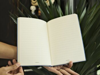 Sổ da Montblanc Notebook 146 Technicolor Blue 124172 - so da montblanc notebook 146 technicolor blue 124174 scaled