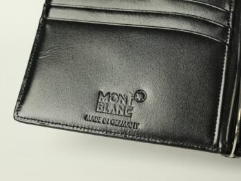Ví kẹp kiền Montblanc Meisterstuck 6 CC Leather Wallet with Money Clip - Black 5525 - vi kep kien montblanc meisterstuck 6 cc leather wallet with money clip black 5528 scaled
