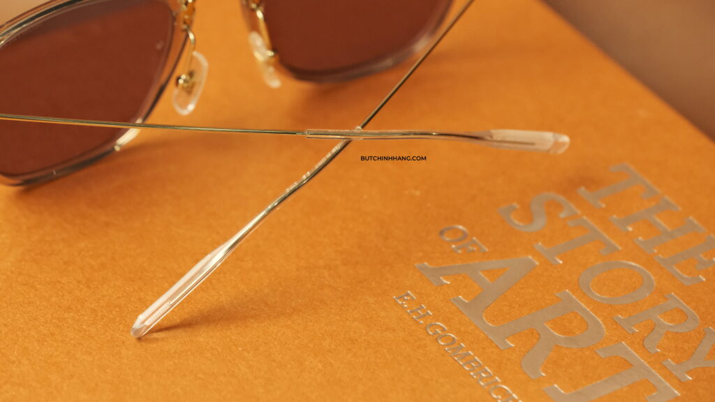 Mẫu kính mát Montblanc Unisex Gold/Grey Sunglasses MB0157SA gọn nhẹ và tinh tế - DSF2202