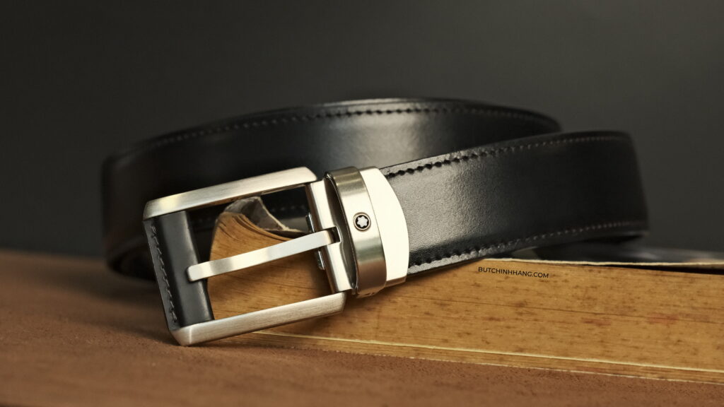 Thắt lưng Montblanc Contemporary Reversible Leather Belt 38158 - Chiếc thắt lưng cổ điển với thiết kế lạ mắt - DSF2476
