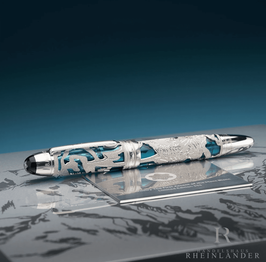 Giới thiệu - Mẫu bút Montblanc Artisan First Ascent to the Mont Blanc 333: “MONSTER” GLACIER Fountain Pen 127023 - gioi thieu mau but montblanc artisan first ascent to the mont blanc 333 monster glacier fountain pen 127023