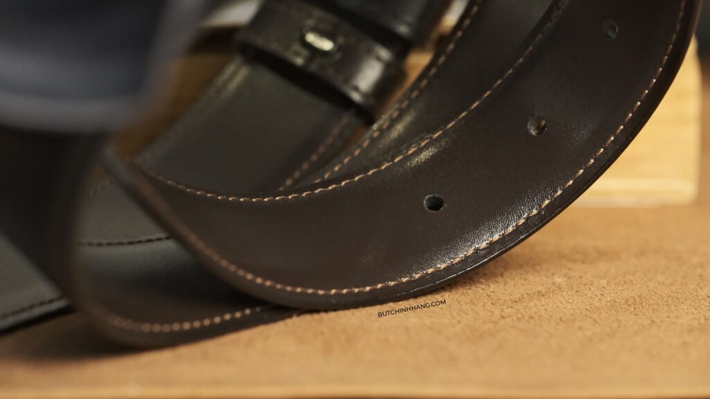 Thắt lưng Montblanc Contemporary Reversible Leather Belt 38158 - Chiếc thắt lưng cổ điển với thiết kế lạ mắt - that lung montblanc contemporary reversible leather belt 38158 chiec that lung co dien voi thiet ke la mat