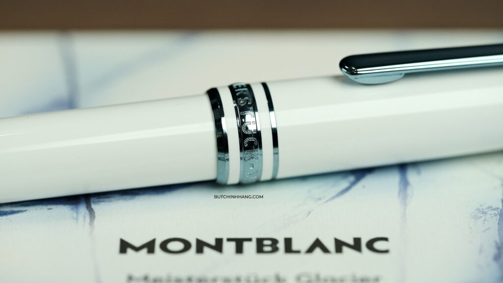 Bút Montblanc Meisterstück Glacier Classique Ballpoint Pen White 129401 - DSCF2656