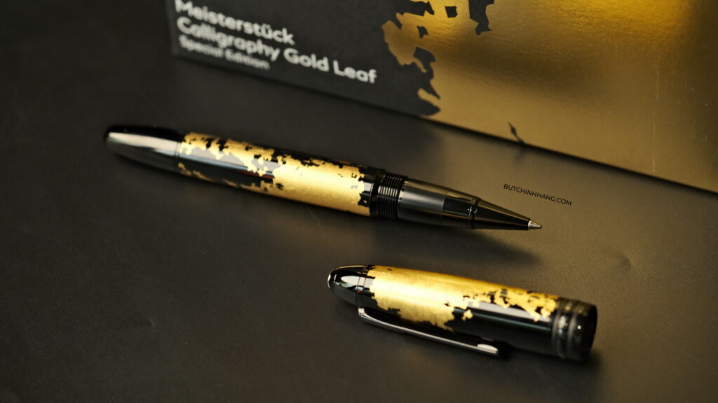 “Calligraphy Gold Leaf” nghệ thuật dát vàng đến từ Nhật Bản cùng mẫu bút Montblanc Meisterstuck Solitaire Calligraphy Gold Leaf Rollerball Pen 119689  - DSCF2708