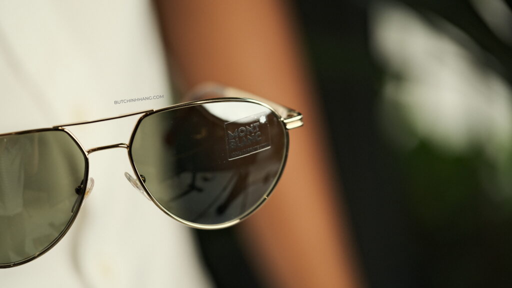 Kính mát Montblanc Aviator Sunglasses MB714S 32Q Gold/Havana - Chiếc kính mát thời trang và sang trọng - DSCF2958