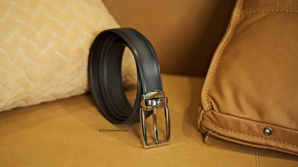 Thắt lưng Montblanc Men’s Reversible Business Leather Belt 123900 - Sự kết hợp hoàn hảo giữa chất lượng và phong cách - DSCF2966