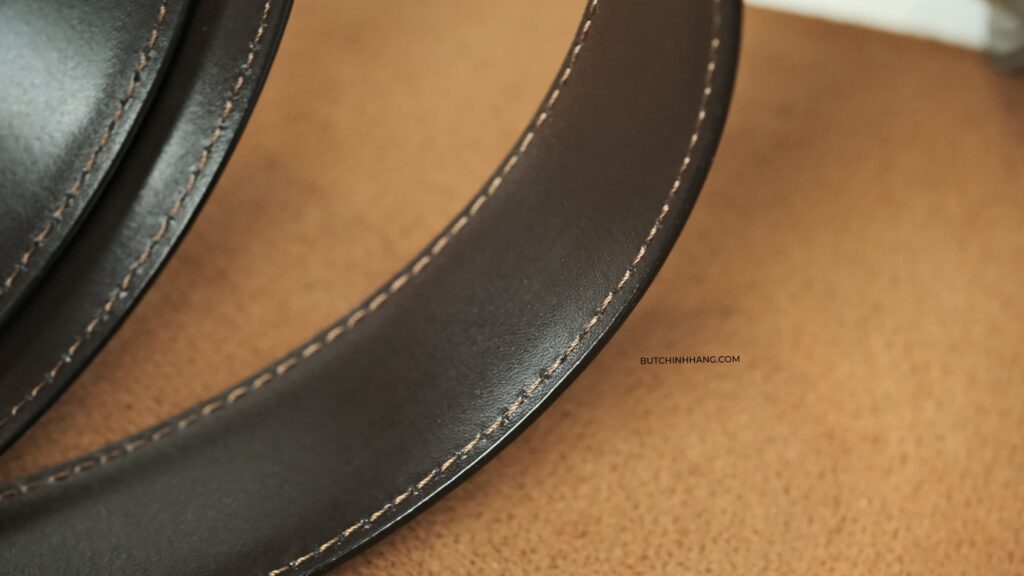 Thắt lưng Montblanc Classic Rose Gold Reversible Leather Belt 101896 - Mẫu thắt lưng mặt vàng hồng tuyệt đẹp - that lung montblanc classic rose gold reversible leather belt 101896 mau that lung mat vang hong tuyet dep