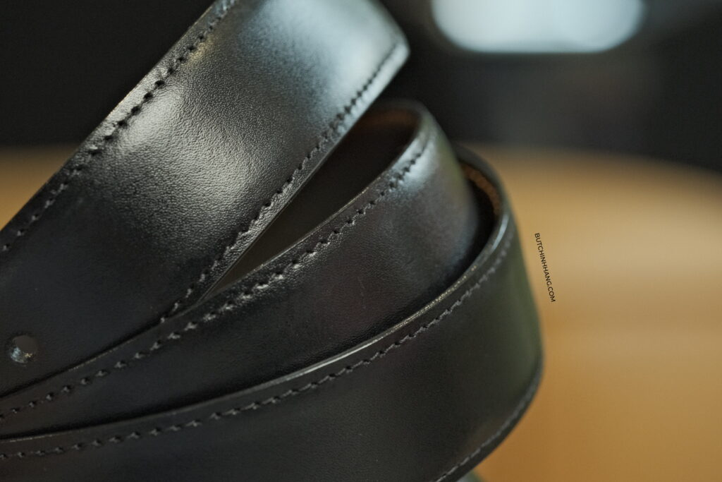 Mẫu thắt lưng vuông Montblanc Reversible Calfskin Leather Belt 9774, thắt lưng công sở sang trọng và thanh lịch  DSCF4807