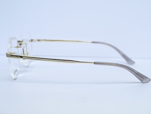 Gọng kính Montblanc Rimless Gold Eyeglasses MB0268O 001 Gọng kính Nam 6