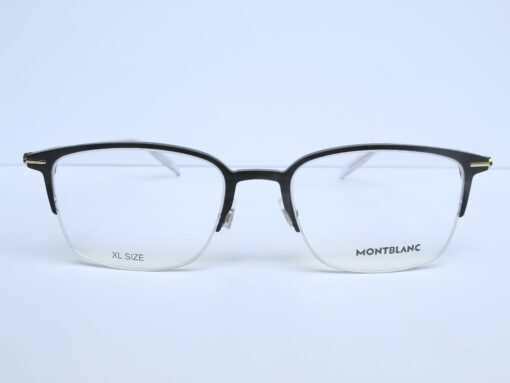 Gọng kính Montblanc Semi Black Gold Titanium Eyeglasses MB0234OK 006 Gọng kính Nam