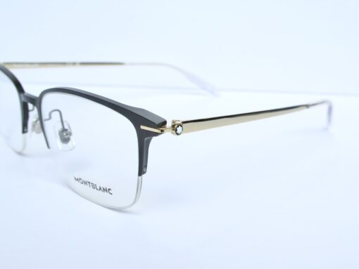Gọng kính Montblanc Semi Black Gold Titanium Eyeglasses MB0234OK 006 Gọng kính Nam 2